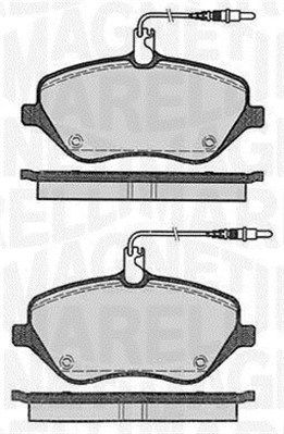 MAGNETI MARELLI Piduriklotsi komplekt,ketaspidur 363916060615